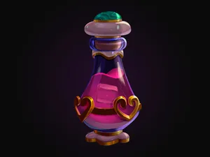 Enchanted Love Potion Bottle Wallpaper