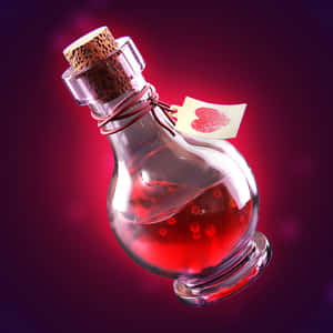 Enchanted Love Potion Bottle Wallpaper