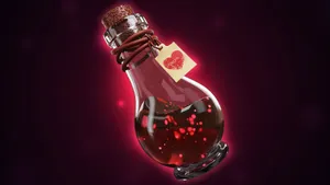 Enchanted Love Potion Bottle Wallpaper