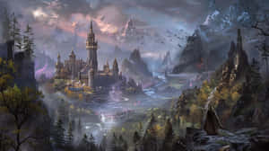 Enchanted_ Medieval_ Fantasy_ Kingdom Wallpaper