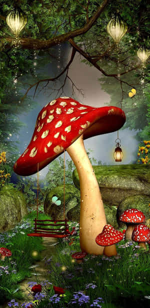 Enchanted_ Mushroom_ Garden_ Fairycore.jpg Wallpaper