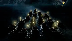 Enchanted_ Nighttime_ Flotilla Wallpaper