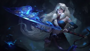 Enchanted_ Sorceress_with_ Mystical_ Sword.jpg Wallpaper