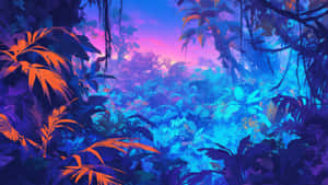 Enchanted_ Tropical_ Forest_at_ Twilight.jpg Wallpaper