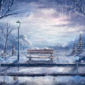 Enchanted_ Winter_ Evening Wallpaper
