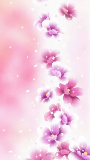 Enchanting Beauty In Purple - Cute Floral Bliss Wallpaper