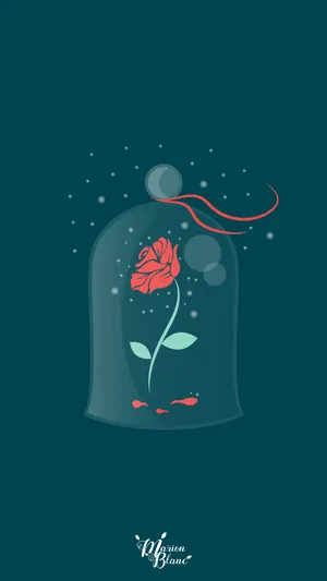 Enchanting Dance Of Belle And The Beast Wallpaper