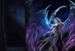 Enchanting Dark Queen In A Mysterious Forest Wallpaper