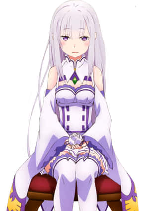 Enchanting Emilia From Re:zero Wallpaper