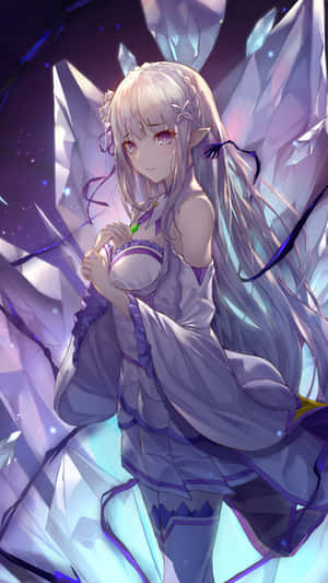 Enchanting Emilia From Re:zero Anime Wallpaper