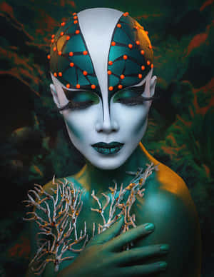 Enchanting Fantasy Makeup Look Wallpaper