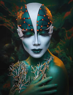 Enchanting Fantasy Makeup Look Wallpaper