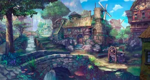 Enchanting Fantasy Realm With Majestic Castle Wallpaper