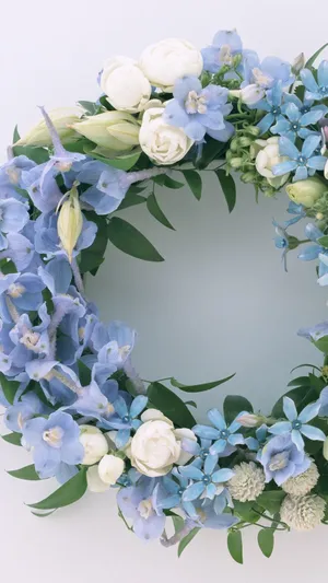 Enchanting Floral Crown On A Dreamy Background Wallpaper