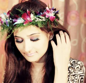 Enchanting Floral Crown On A Vintage Background Wallpaper