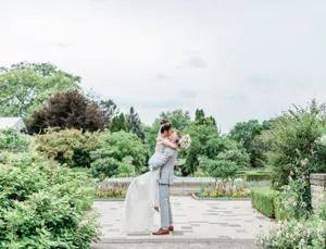 Enchanting Garden Wedding Ceremony Wallpaper