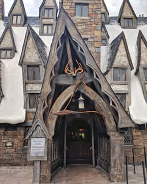 Enchanting Hogsmeade Village At Dusk Wallpaper