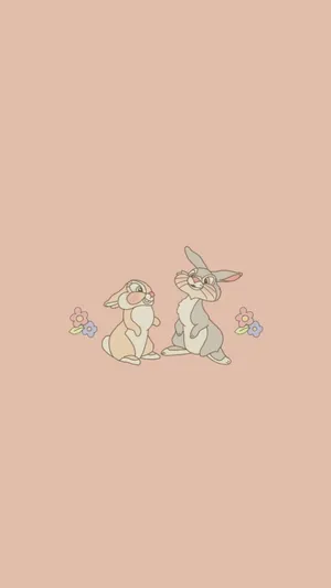 Enchanting Illustration Of Miss Rabbit Wallpaper