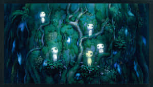 Enchanting Landscape From Studio Ghibli Art Wallpaper