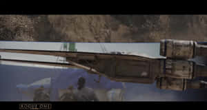 Enchanting Landscape Of The Desert Moon Of Jedha Wallpaper