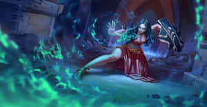 Enchanting Magical Spell Power In Action Wallpaper