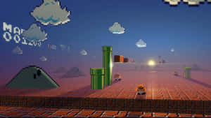 Enchanting Mushroom Kingdom Landscape Wallpaper