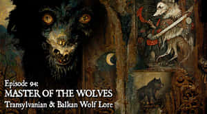 Enchanting Mythical Wolf Under The Moonlight Wallpaper