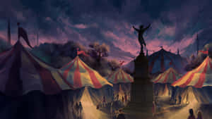 Enchanting Night At The Dark Carnival Wallpaper