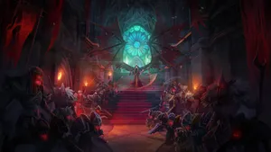 Enchanting Pagan Forest Landscape Wallpaper