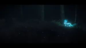 Enchanting Patronus Stag In Mystical Forest Wallpaper