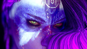 Enchanting Purple Lady Wallpaper