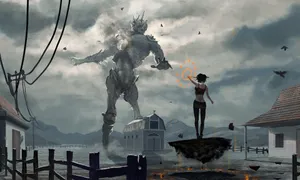 Enchanting Sorceress Casting A Magic Spell Wallpaper