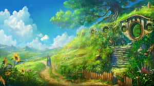 Enchanting Studio Ghibli Artwork Wallpaper