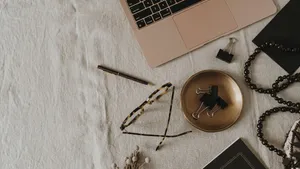 Enchanting Sunset Over A Serene Beach Wallpaper