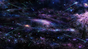 Enchanting Trippy Space Adventure Wallpaper
