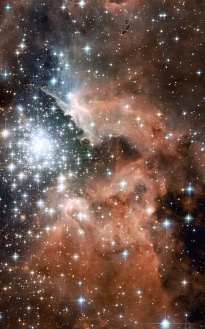 Enchanting View Of Star Cluster Wallpaper