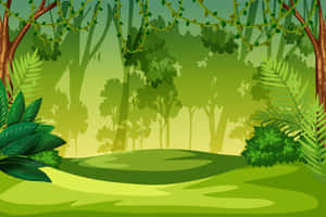 Enchanting Vistas Of The Green Jungle Wallpaper