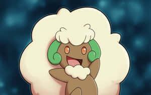 Enchanting Whimsicott Celebrates On A Brilliant Blue Background Wallpaper