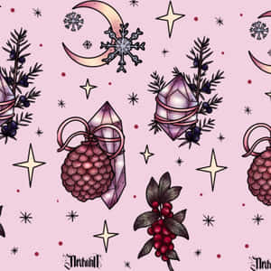 Enchanting Winter Art Scene Wallpaper