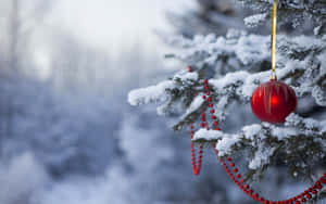 Enchanting Winter Holiday Landscape Wallpaper