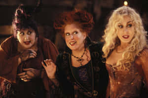 Enchanting Witch Trio Hocus Pocus Wallpaper