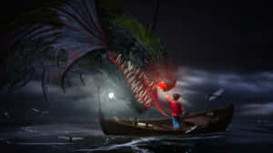 Encounter_with_ Mythical_ Sea_ Dragon Wallpaper