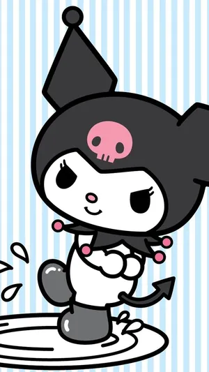 Endearing Kuromi Enthralls With Her Adorable Dance Wallpaper