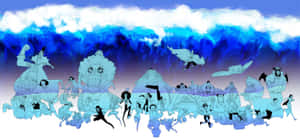 Enel, The God Of Skypiea In One Piece, Striking A Divine Pose Wallpaper