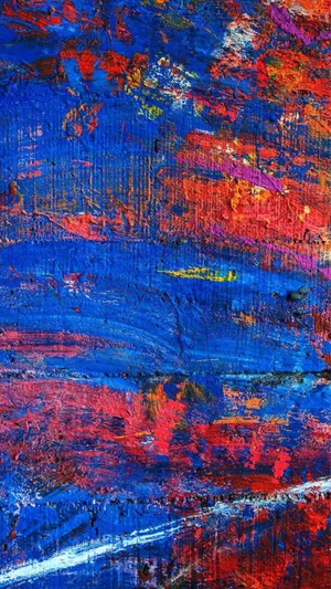 Energetic Abstract Expressionist Art Wallpaper