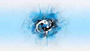 Energetic Blue Splash - Sign Of Pisces Wallpaper