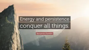 Energy And Being Persistent Wallpaper