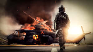 Engage Your Enemy In Epic Firefights In Battlefield 4k Wallpaper