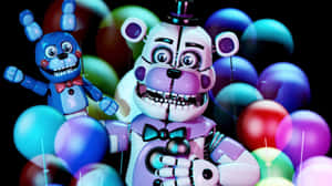 Engaging Funtime Freddy Artwork Wallpaper