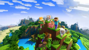 Engaging Minecraft Pocket Edition Adventure Wallpaper